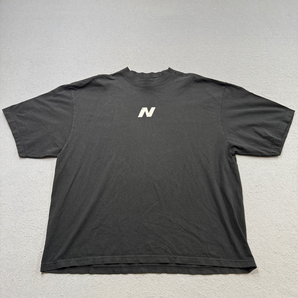 Shaka Wear T-Shirt Men's XL Black Cotton Heavyweight Drop Shoulder Oversized Fit